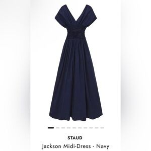 STAUD NAVY JACKSON DRESS (M)